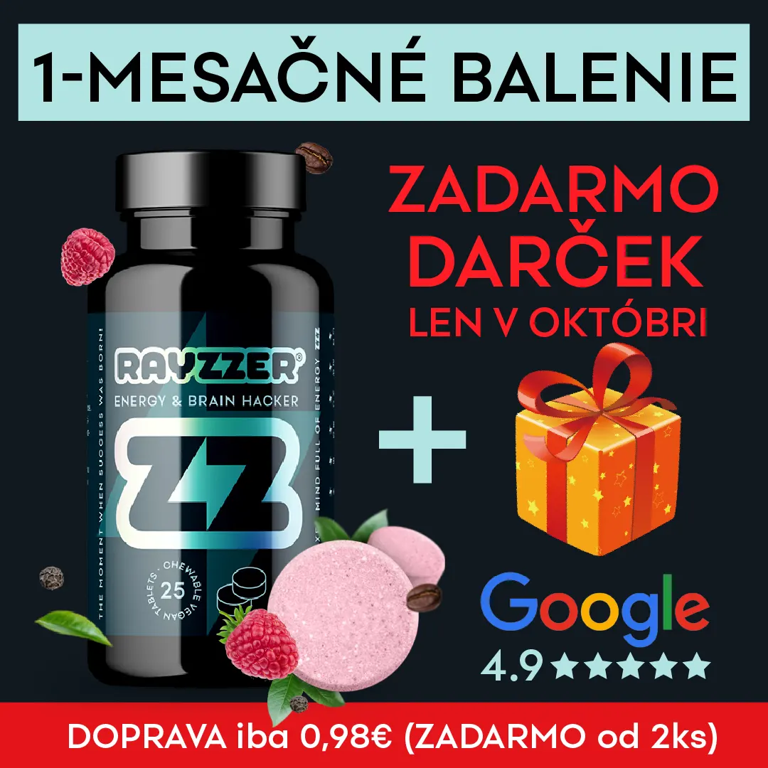 RAYZZER 1-mesačné balenie október + darček zadarmo