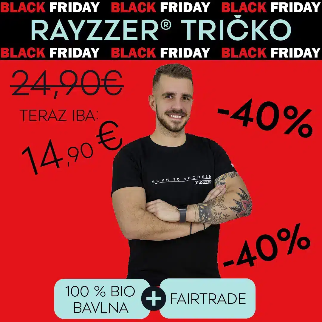 RAYZZER tričko black friday zľava 40 %