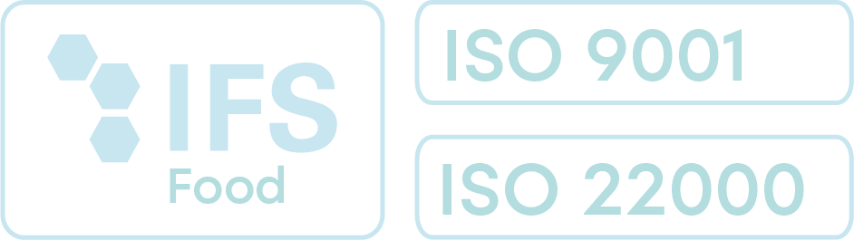 Certifikát IFS food, ISO 9001, ISO 22000