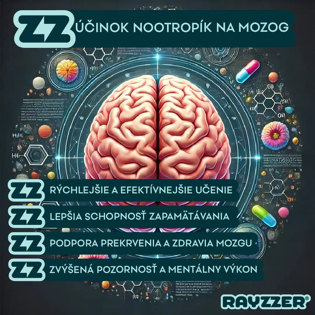 Nootropiká majú množstvo pozitívnych účinkov pre mozog.