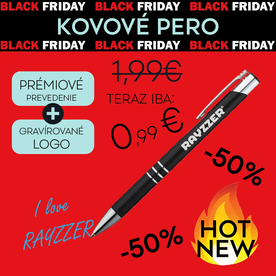 RAYZZER kovové pero black friday 2024