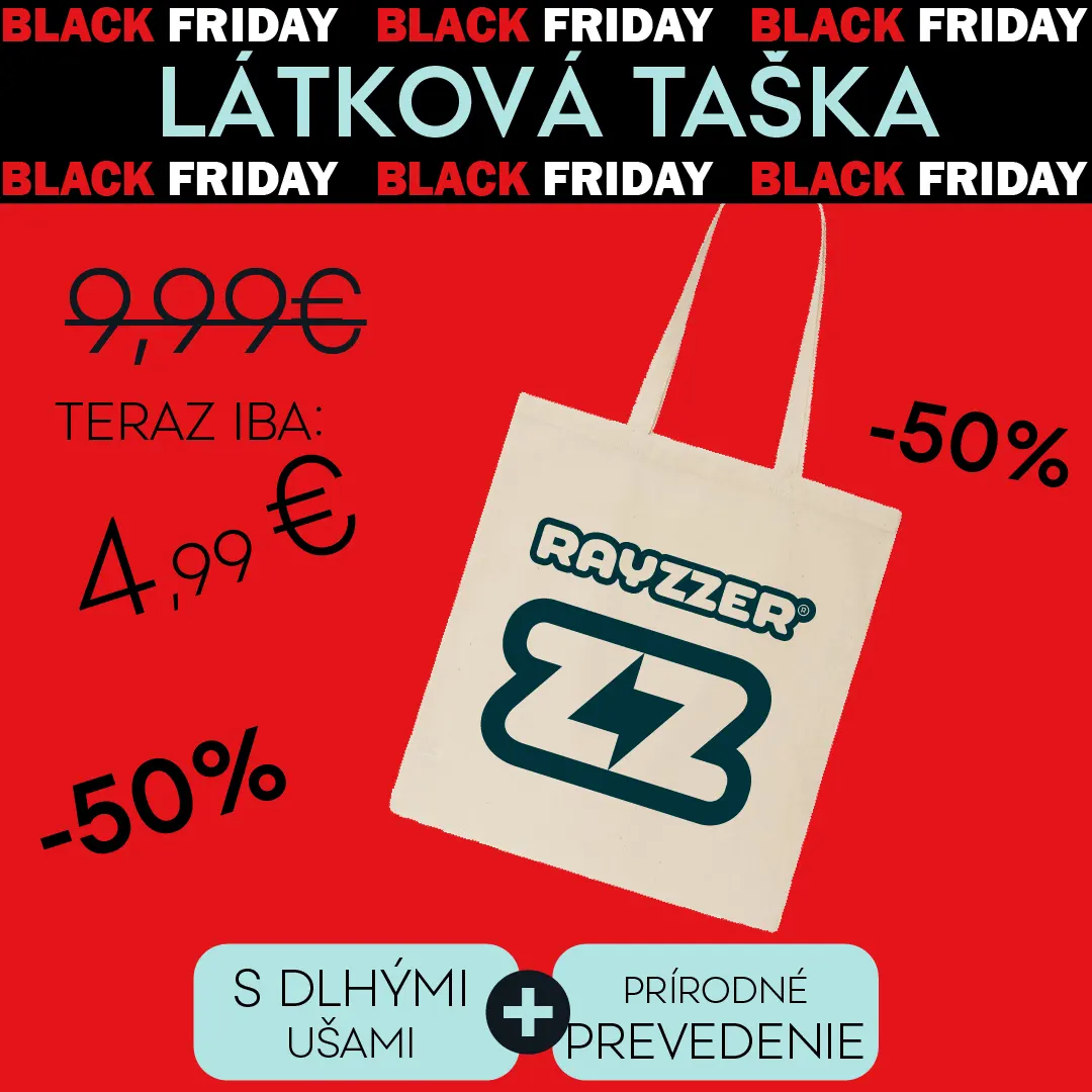 RAYZZER látková taška black friday 2024 -50%